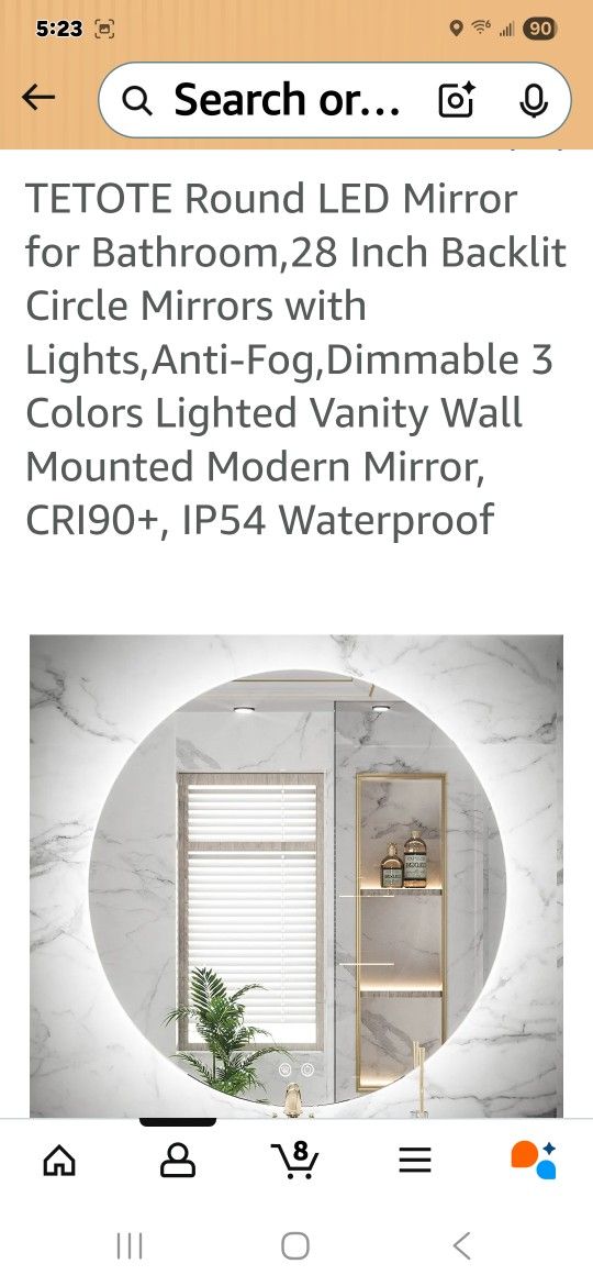 28 "Lighted Mirror