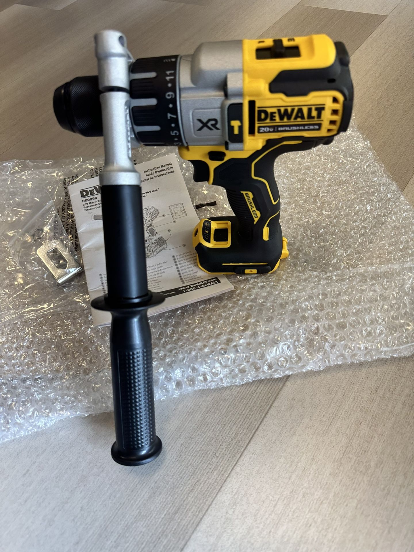 DEWALT 20V XR  Brushless 3- Speed 1/2 in. Hammer Drill