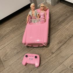Hot Wheels RC Barbie Corvette Remote Control Car from Barbie: The Movie Works Perfect Nothing Wrong I Have A Video $60 Cash Or Zelle South Austin 
