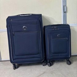  Delsey Softside 2 Piece Luggage Set Blue
