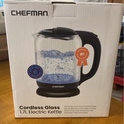 chef man electric kettle 1.7 l 