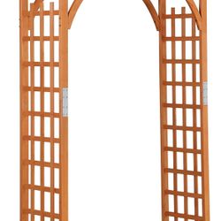 #110609 85in Wood Arbor Arch Wedding Arches for Ceremony Wooden Garden Trellis Arbor Climbing Planting Garden Patio Greenhouse Bridal Party Decoration