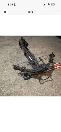 Killer instinct lethal 405 crossbow with extra bolts and pull rope
