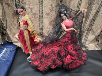 Vintage Marin Chiclana Flamenco Dolls Matador Pair