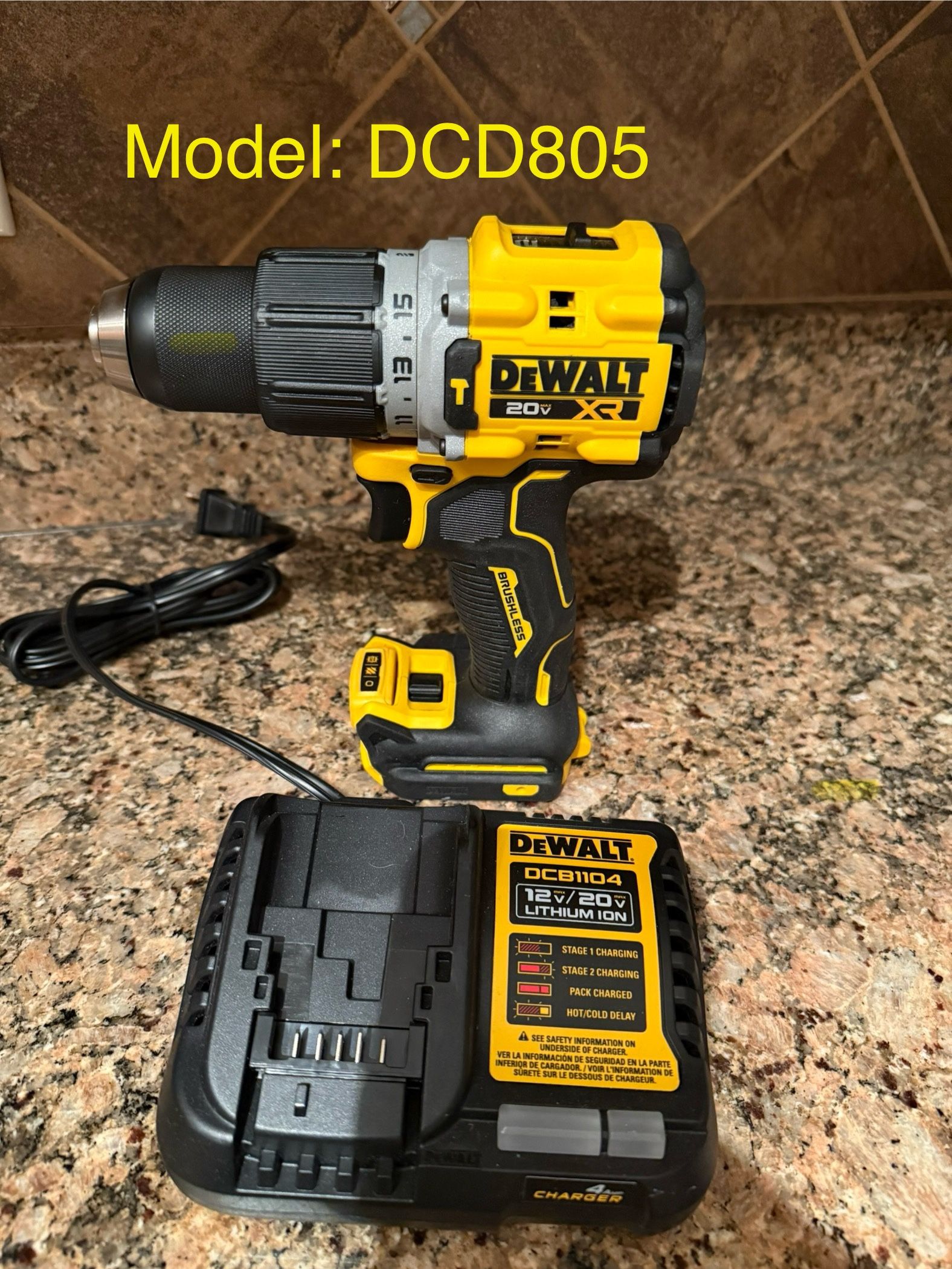 Dewalt 1/2 Hammer Drill W/ Charger 🔌 • ONLY•