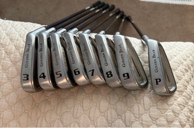 Golden bear AccuForce ll graphite shaft irons and a wedge