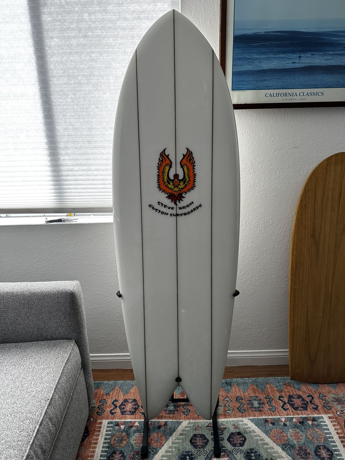 Steve Brom 5’6 Fish Surfboard