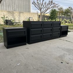 Black Modern Dresser Set