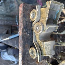 Vintage Bronze And Brass Car And Animals, Iron