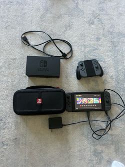 Nintendo switch with original all and two sets of joycons