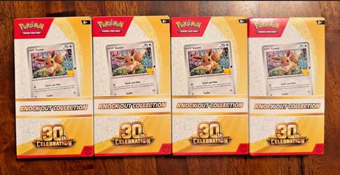 Pokemon 30th Knockout x 4 boxes