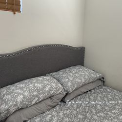 Grey Full Size Bed Frame 