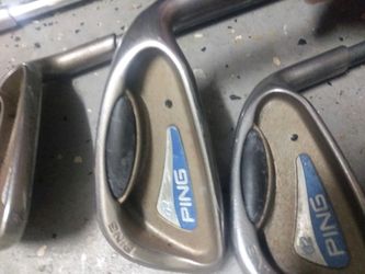 Set of ping golf irons