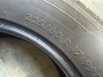Subaru Tires 225/60/17 Continental (4 Tires) $125.00/ All 4