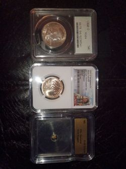 Coin Collection Lot + 0.42g Certified Gold Nugget + 2 oz Silver