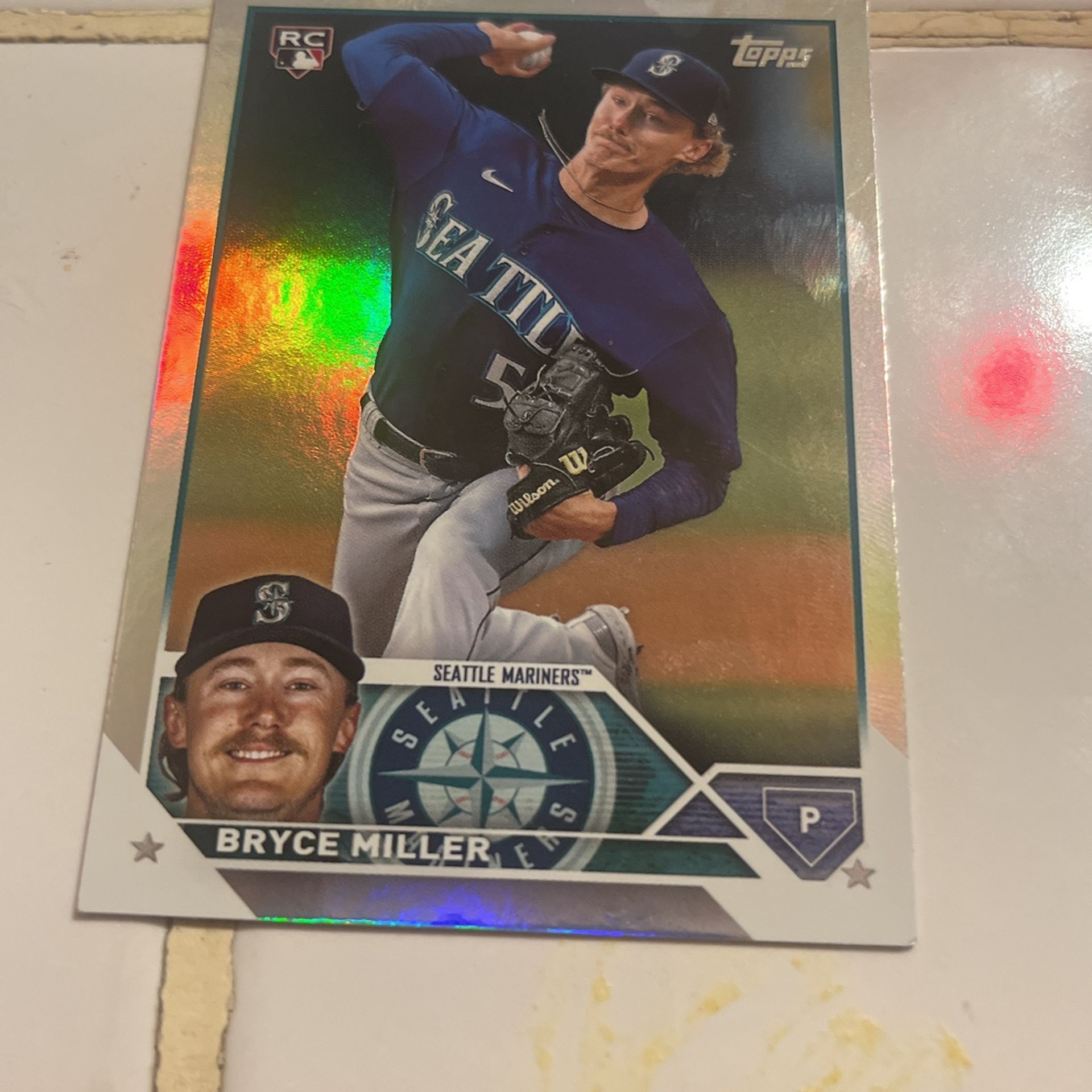 Shiny rainbow card