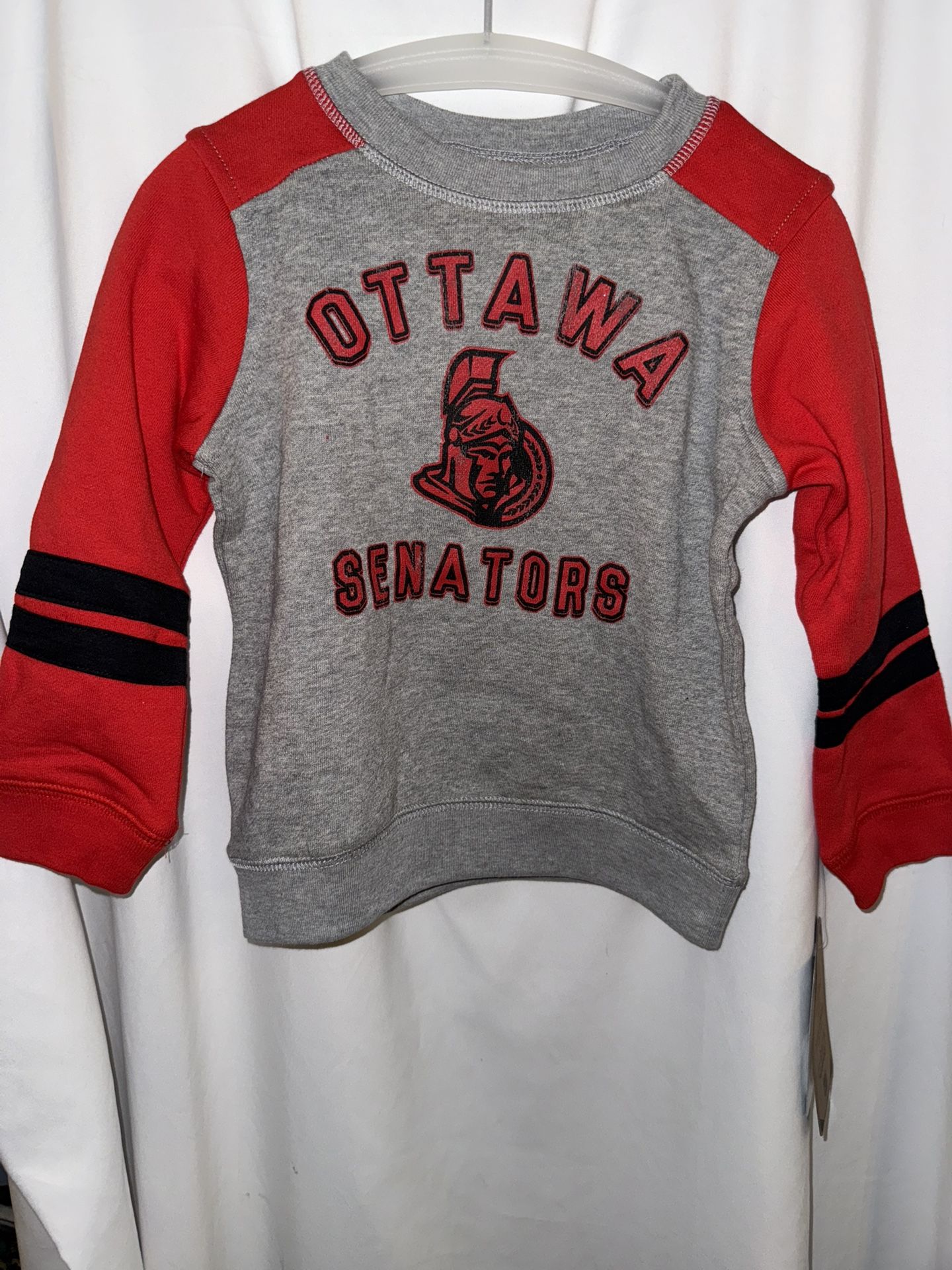 BNWT Boys Crewneck Sweatshirt, Ottawa Senators, Size 4T, NHL Brand