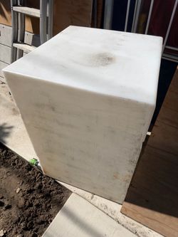 Large White Plastic Water Storage Tank