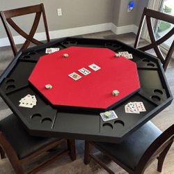 Matte Black Poker Table 