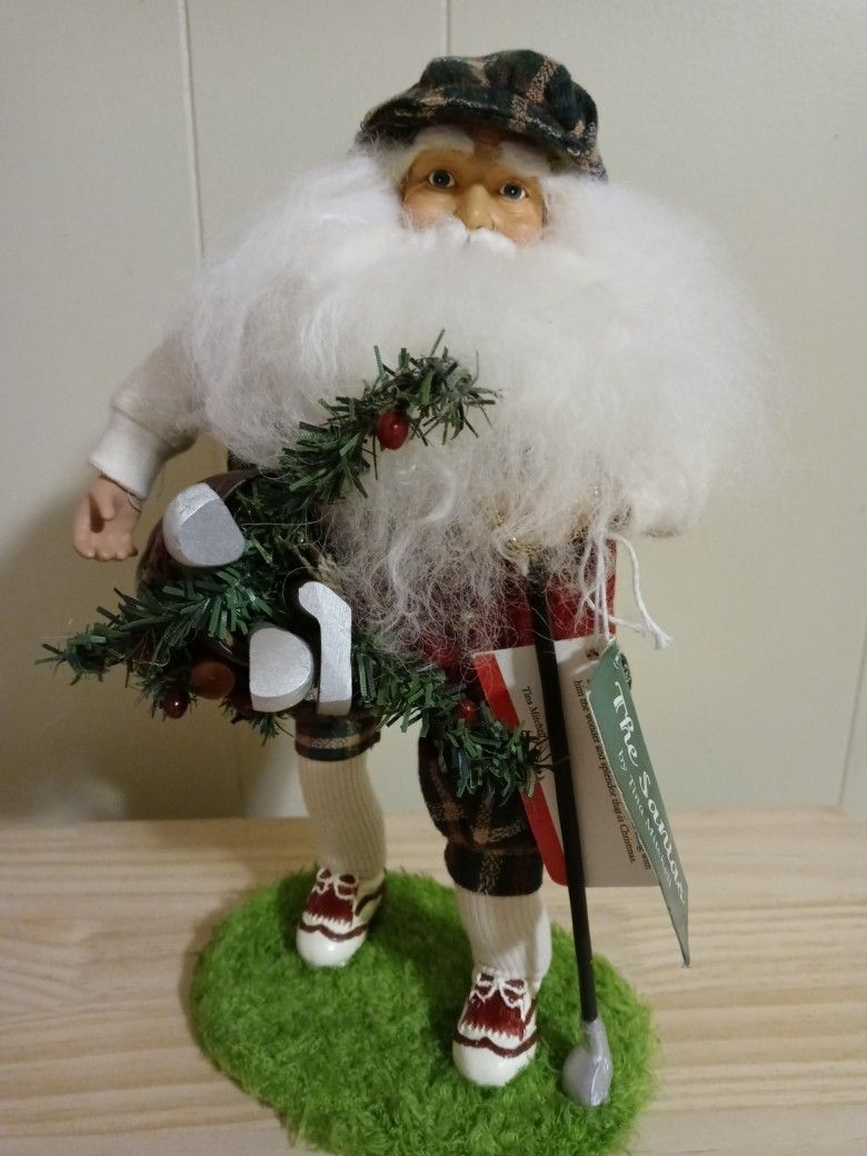 The Santas By Tina Mitchell Golfing Santa