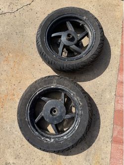 Sym Orbit 50cc Wheel/Tire Set