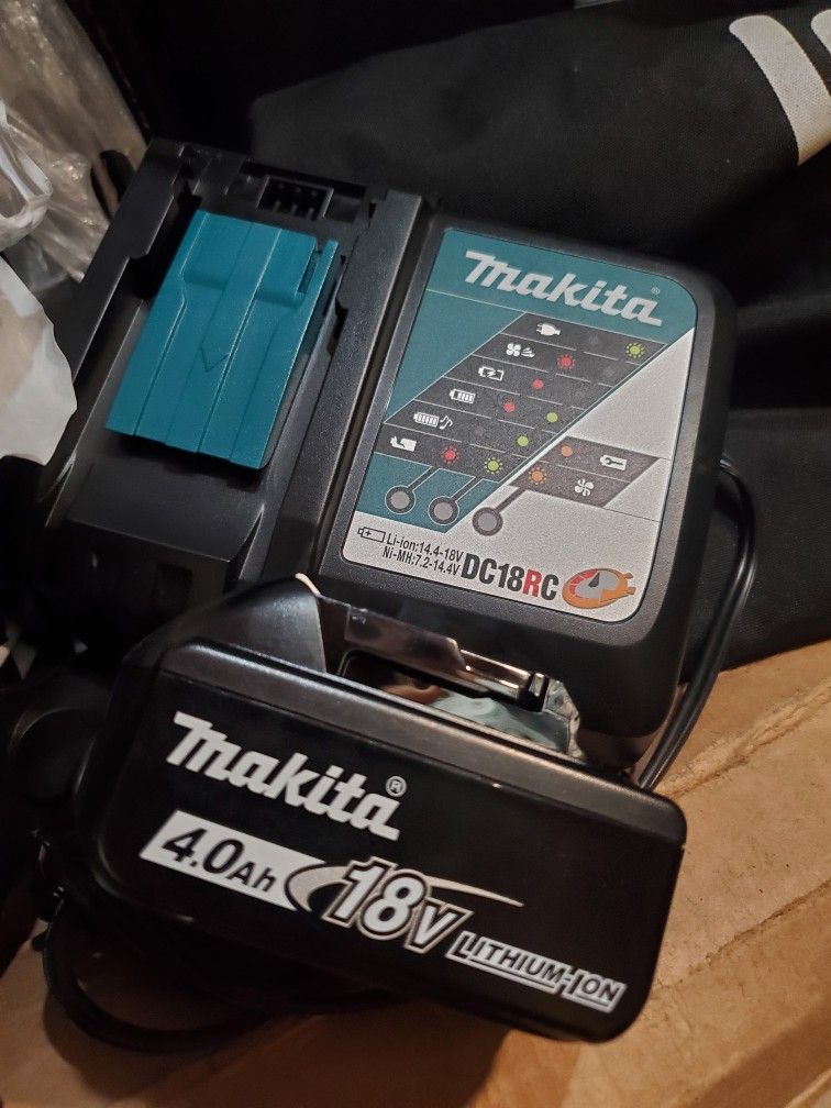 Makita 18v 4.0 Battery And Charger