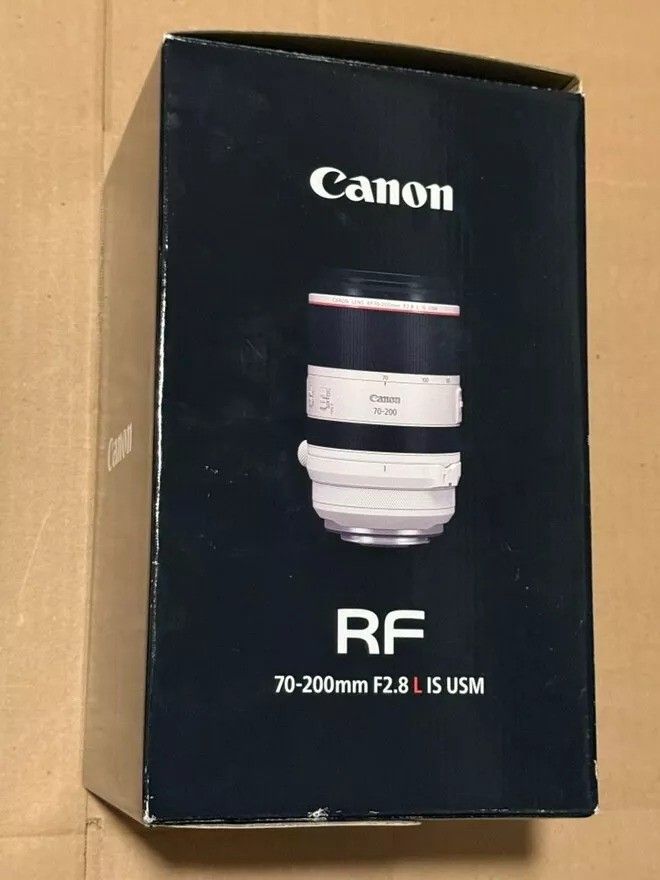 Canon - RF70-200mm F2.8L IS USM Telephoto Zoom Lens for EOS R-Series Cameras - White NEW