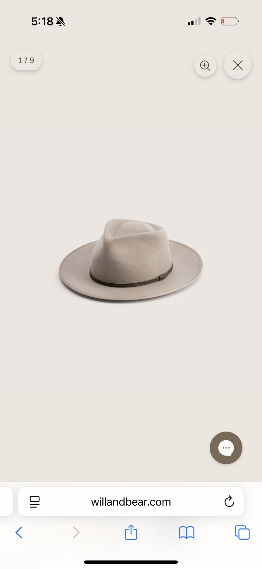Woman’s Tan Fedora