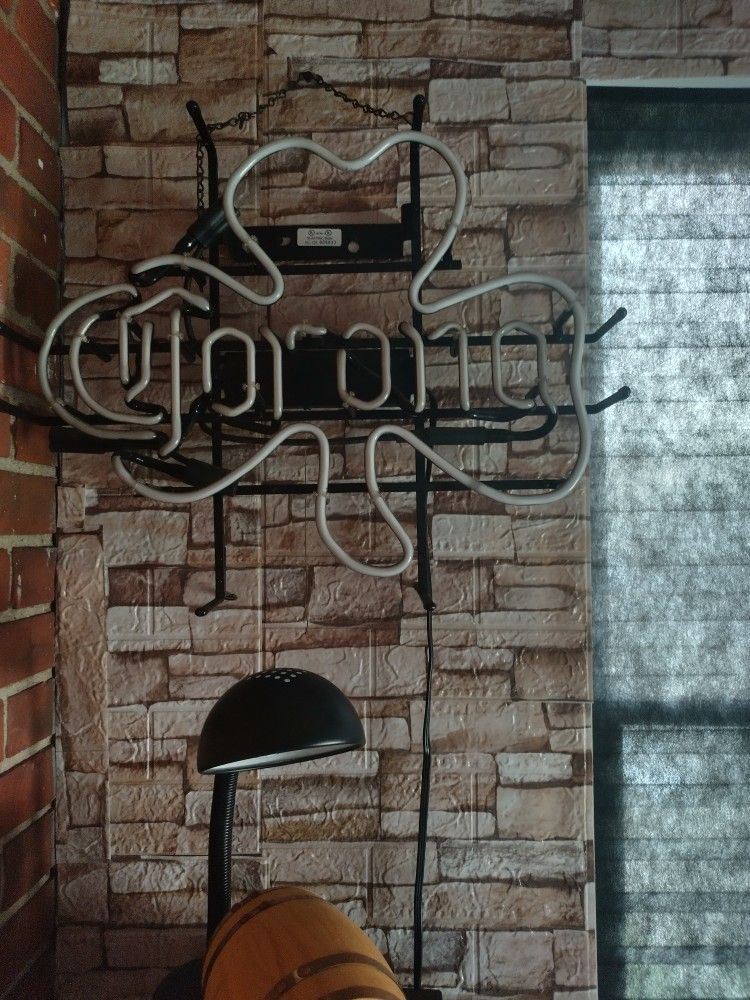 Neon Corona Light And Vodka Picture Clock