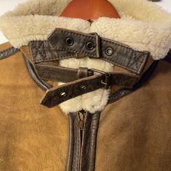 Vintage Lavorazione Artigiana Shearling B-3 flight Jacket