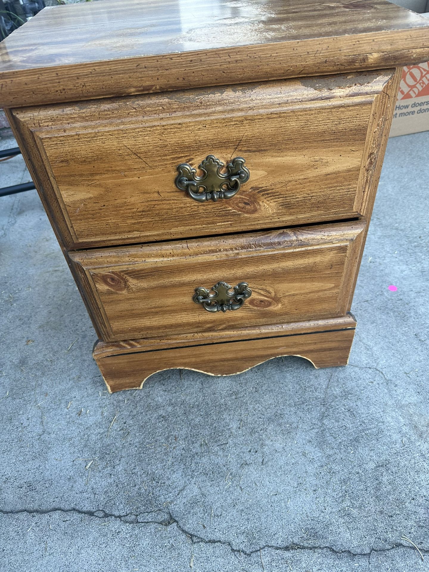 Wooden End Table