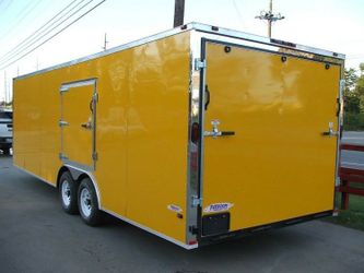 ENCLOSED VNOSE TRAILERS ALL SIZES AND COLORS 20FT 24FT 28FT 32FT IN STOCK FREE DELIVERY