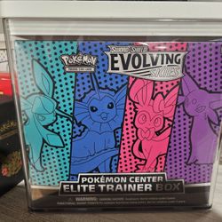 Evolving Skies Pokemon Center Elite Trainer Box-Vaporeon, Glaceon, Espeon, Sylveon