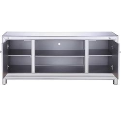 Mirrored TV Stand Like New 60