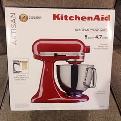 Kitchen Aid Artisan Tilt Head Stand Mixer Empire Red 5 Quart
