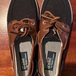 ralph lauren polo loafer Canvas / Leather men