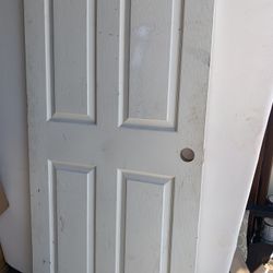 Six panel interior door