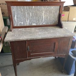 Antique Water Stand Cabinet 
