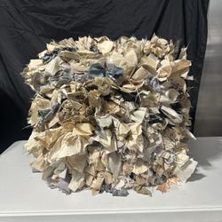 Shag style ottoman box FREE