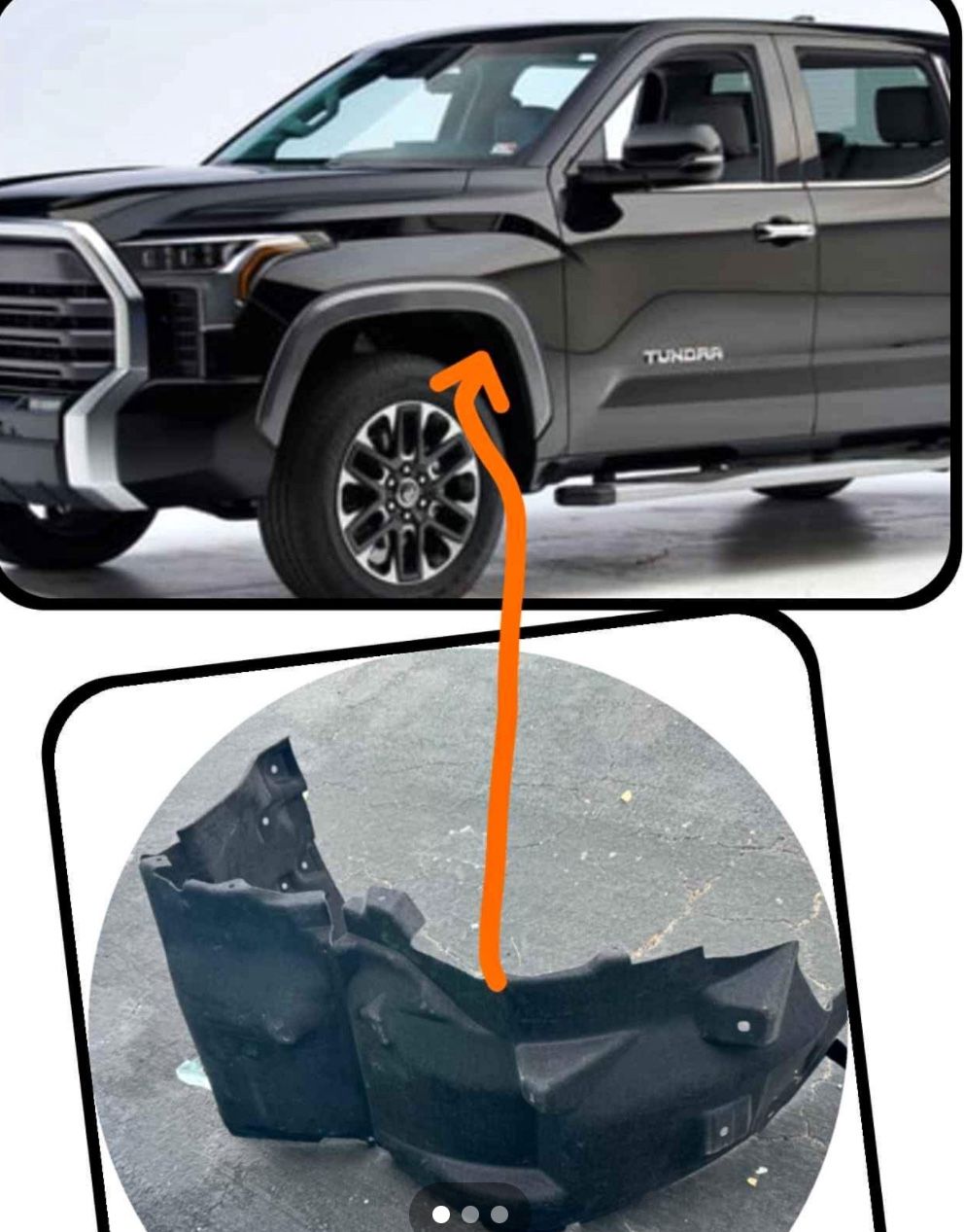 2022-24 Toyota Tundra Left Front Fender Liner