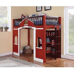 Kids Firehouse Bunk Bed