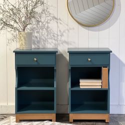 Ethan Allen Maple Nightstand | Nightstands Pair | Side Tables