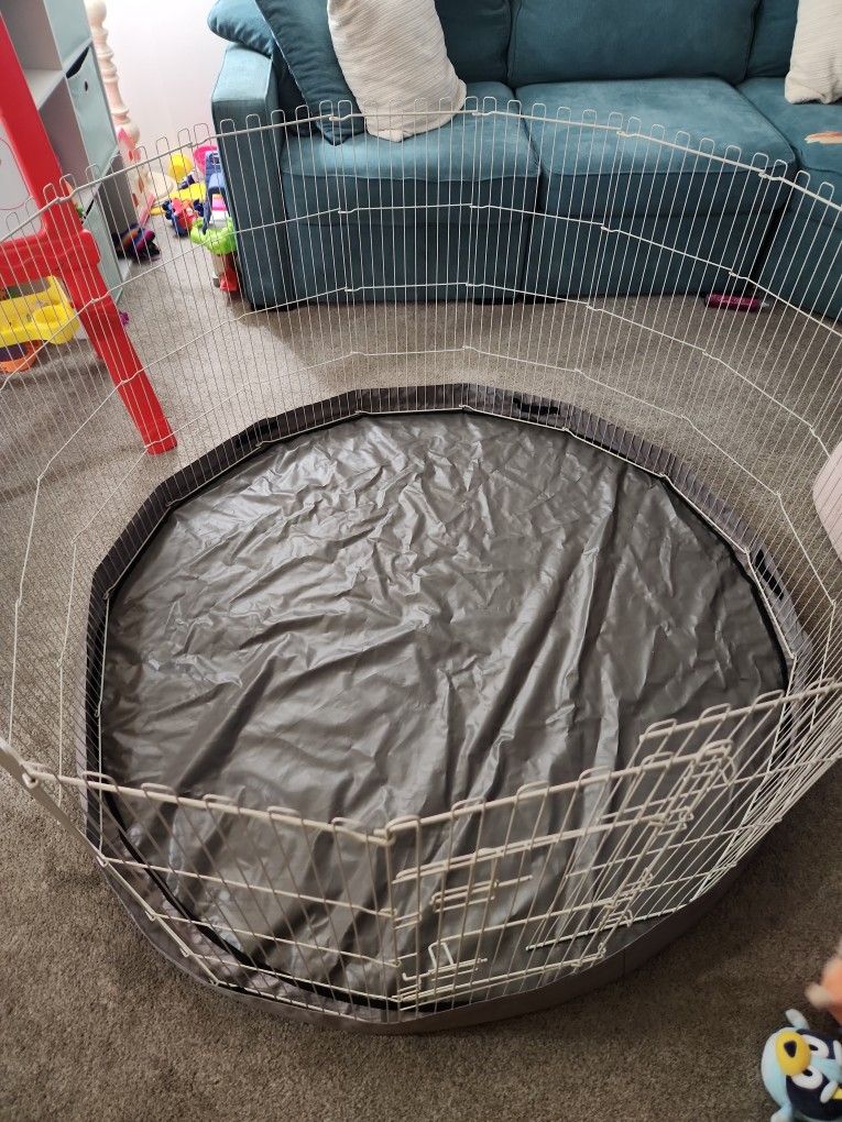 Full Cheeks Small Pet Play Pen Liner And Cage