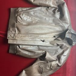 Copper Key Men’s Leather Bomber Jacket