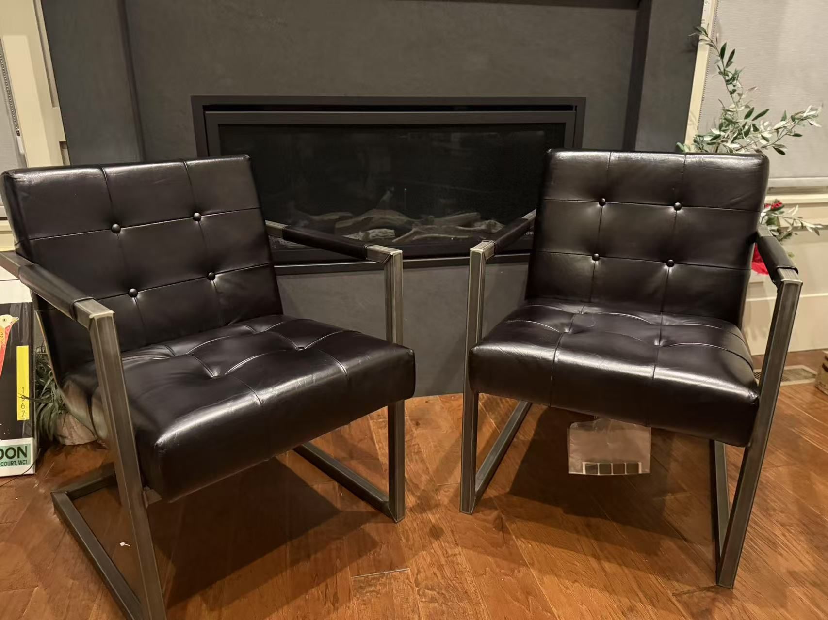 rh milano chair( Restoration Hardware) set of 2