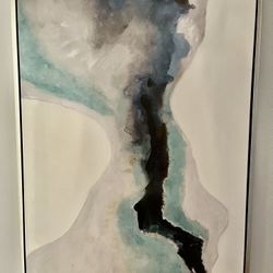 Abstract blue painting