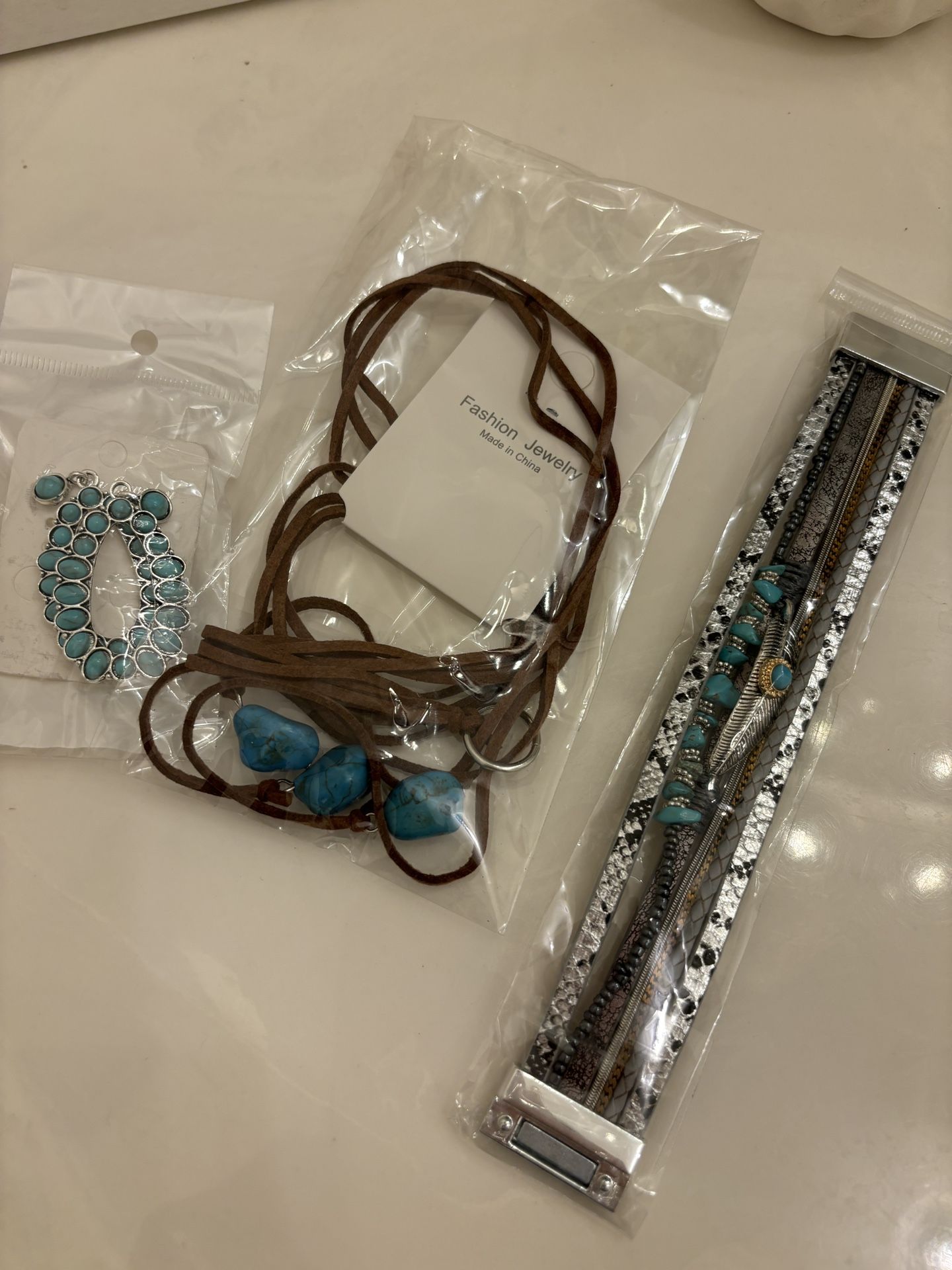 Set Of Turquoise Jewelry For Women