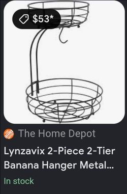 METAL 2 TIER FRUIT BASKET