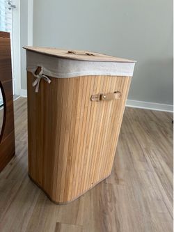 Bamboo Storage Basket w/ Lid – Multi-Use – Clean