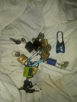 Various Small padlock With key